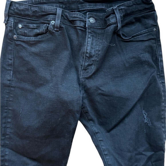 Denim & Supply Ralph Lauren Women’s Black Crop Skinny Jeans Size 32 Distressed - Picture 5 of 9